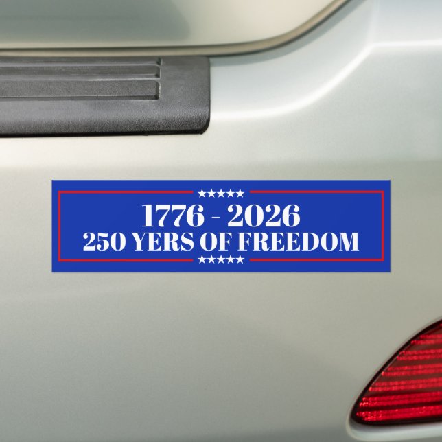 250 år av frihet dekal | USA 1776–2026 (På Bil)