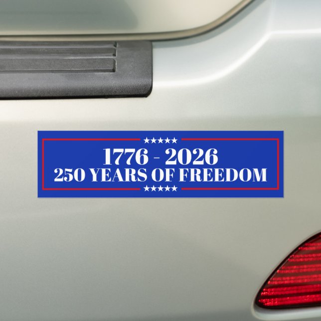 250 år av frihet dekal | USA 1776–2026 (På Bil)