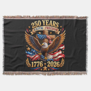 250 år av frihet och tro Örn Patriotisk Filt
