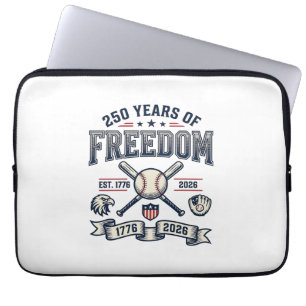 250 år av frihet Patriotisk basebolldesign_1 Laptop Fodral