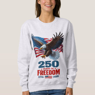 250 år av frihet Patriotisk örn Amerikansk flagga T Shirt