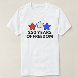 250 år av frihet patriotisk t shirt