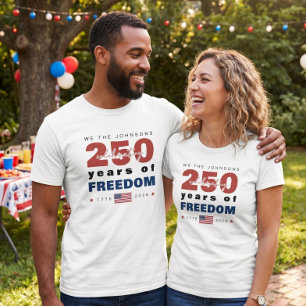 250 år av frihet Personlig familj T Shirt