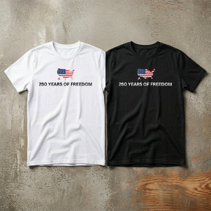 250 år av frihet skjorta USA jubileum T Shirt
