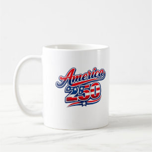 250 år av frihet – USA 1776–2026 Patriotiskt Kaffemugg