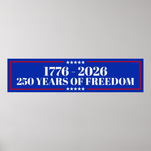 250 år av frihet USA 1776–2026 Poster