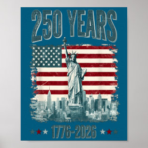 250 år av oberoende 250-årsjubileum 25 juli poster