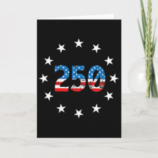 250 år av oberoende Amerika 250-årsjubileum Kort
