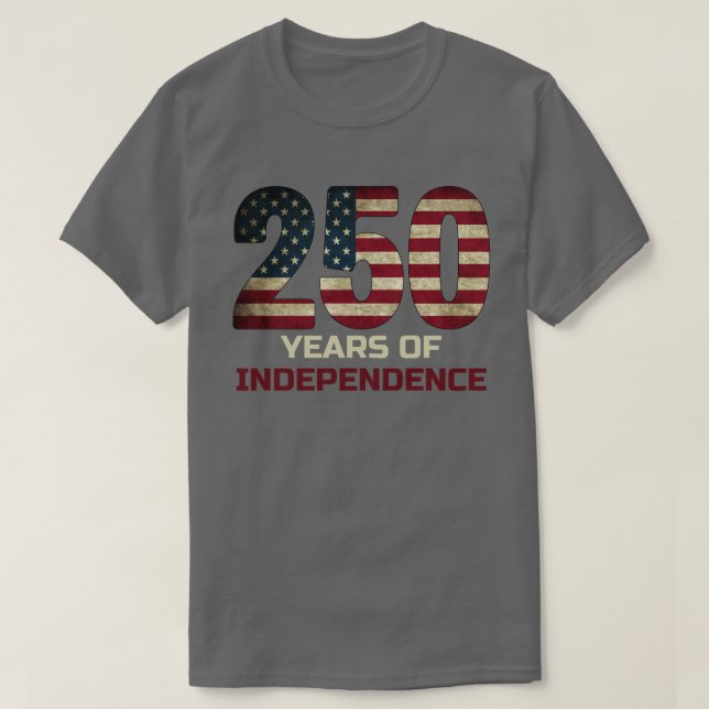 250 år av oberoende Amerika T Shirt (Design framsida)