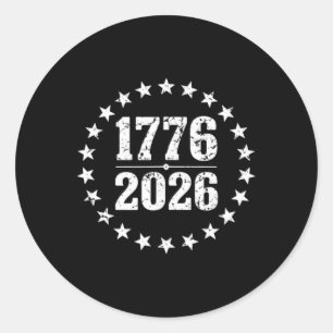 250 år av oberoende amerikansk födelsedag för papp runt klistermärke