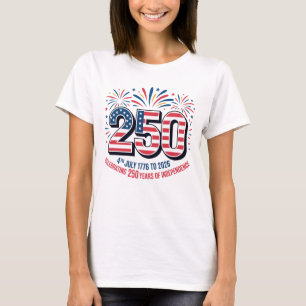 250 år av oberoende t shirt
