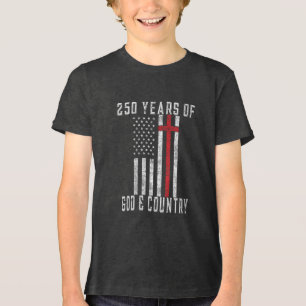 250 år av patriotisk design för Gud och Landet T Shirt