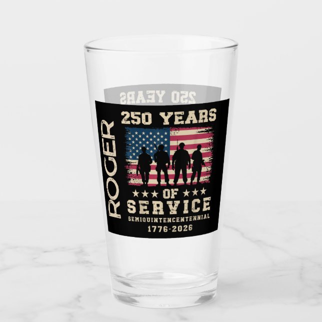 250 år av patriotisk jubileumsdesign glaskopp (Framsida)