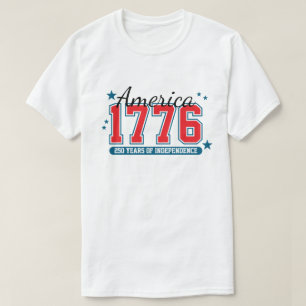 250 år av självständighet 4:e juli jubileum t shirt