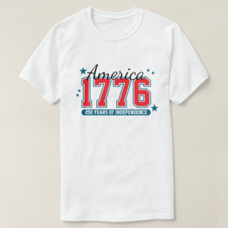 250 år av självständighet 4:e juli jubileum  t shirt