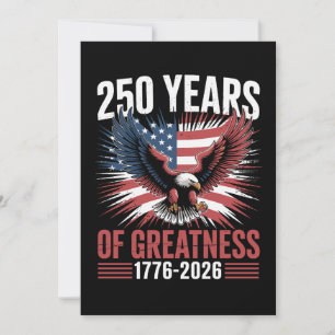 250 år av storhet 1776 2026 250-årsjubileum inbjudningar