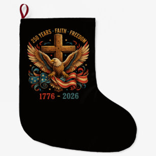 250 år av tro och frihet Patriotisk örn Stor Julstrumpa