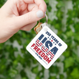 250 år av USA-frihet 1776 2026 Patriotisk Nyckelring