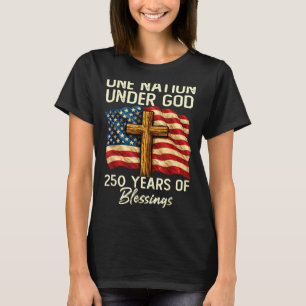 250 år av välsignelse Nationell kristen USA 250-år T Shirt
