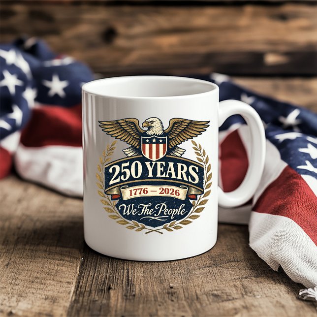 250 år av Vi Folket Kaffemugg (Skapare uppladdad)