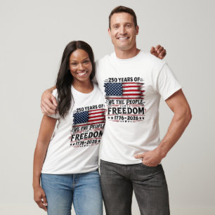250 år av We the People-frihetsdesign T Shirt