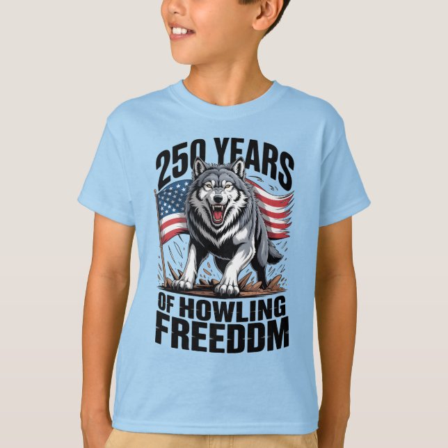 250 år av ylande frihet Vargkonst T Shirt (Framsida)