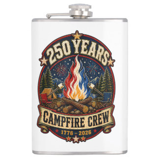 250 år Campfire Crew 1776 2026 250-årsjubileum 4:e Fickplunta