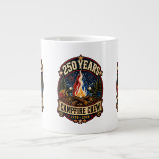 250 år Campfire Crew 1776 2026 250-årsjubileum 4:e Jumbo Mugg