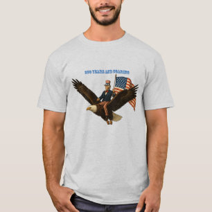 250 år, Farbror Sam och amerikanska flaggan T Shirt