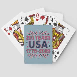 250 år Förenta staterna 1776-2026 Semiquincenten Casinokort