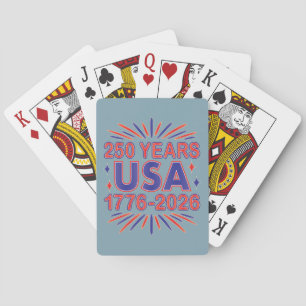 250 år Förenta staterna 1776-2026 Semiquincenten Casinokort