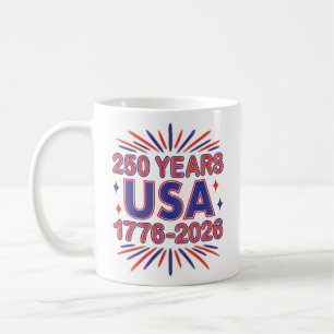 250 år Förenta staterna 1776-2026 Semiquincenten Kaffemugg