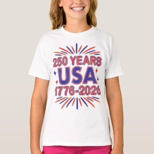 250 år Förenta staterna 1776-2026 Semiquincenten T Shirt