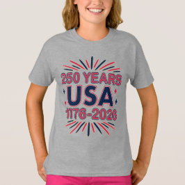 250 år Förenta staterna | 1776-2026 Semiquincenten T Shirt