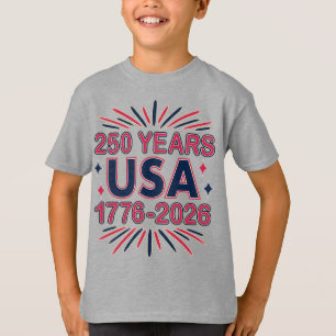 250 år Förenta staterna 1776-2026 Semiquincenten T Shirt