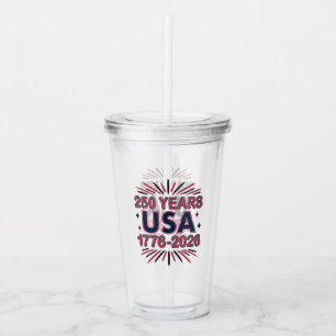 250 år Förenta staterna 1776-2026 Semiquincenten Take Away Mugg