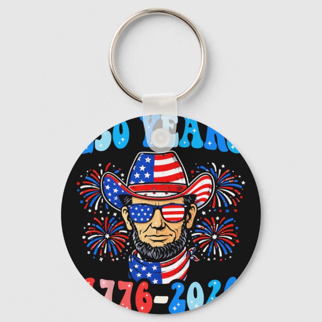 250 år George Washington 1776-2026 250-årsjubileum Nyckelring (Framsida)