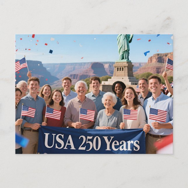 250 år  inbjudan vykort (Framsida)