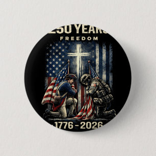 250 år kristet kors och USA-flagga 1776 2026 F Knapp