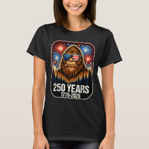 250 år Patriotisk Bigfoot 1776-2026 250-årsjubileu T Shirt