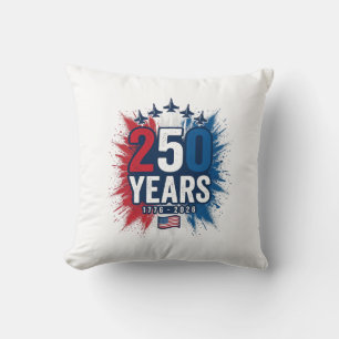 250 år patriotisk jets jubileums vektordesign kudde