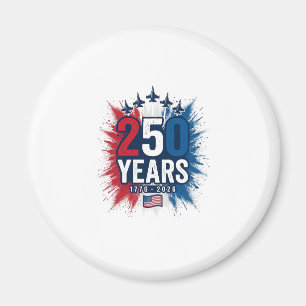 250 år patriotisk jets jubileumsvektordesign magnet