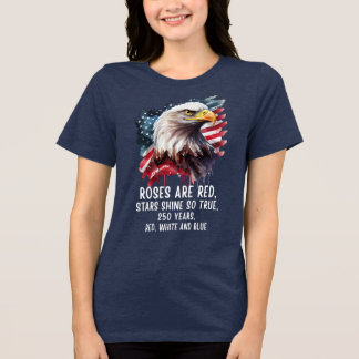 250 år röda vita och blå patriotiska t shirt