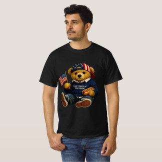 250 År Teddybjörn 4:e Juli Patriotisk 1776 T Shirt