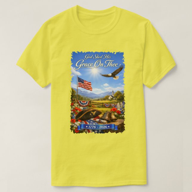 250 år USA -15 T-Shirt (Design framsida)