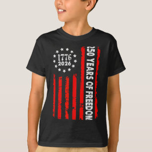 250 år USA 1776-2026 250-årsdag Amerika 4:e T Shirt