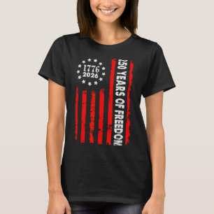 250 år USA 1776-2026 250-årsdag Amerika 4:e T Shirt