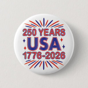 250 år USA 1776–2026 Semiquincentennial Knapp