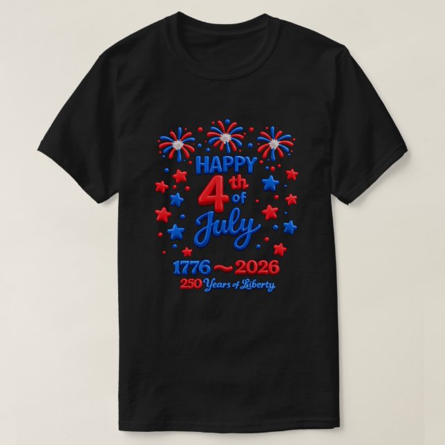 250 år USA -18b T-Shirt (Design framsida)