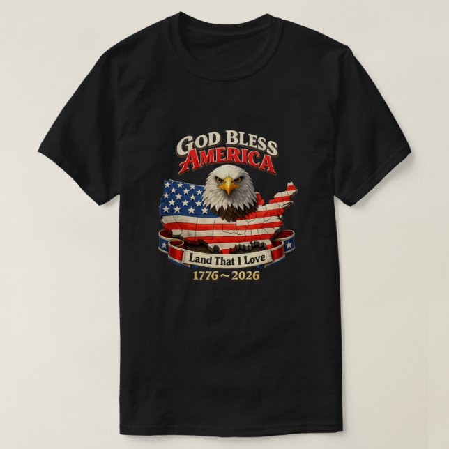 250 år USA -23 T-Shirt (Design framsida)